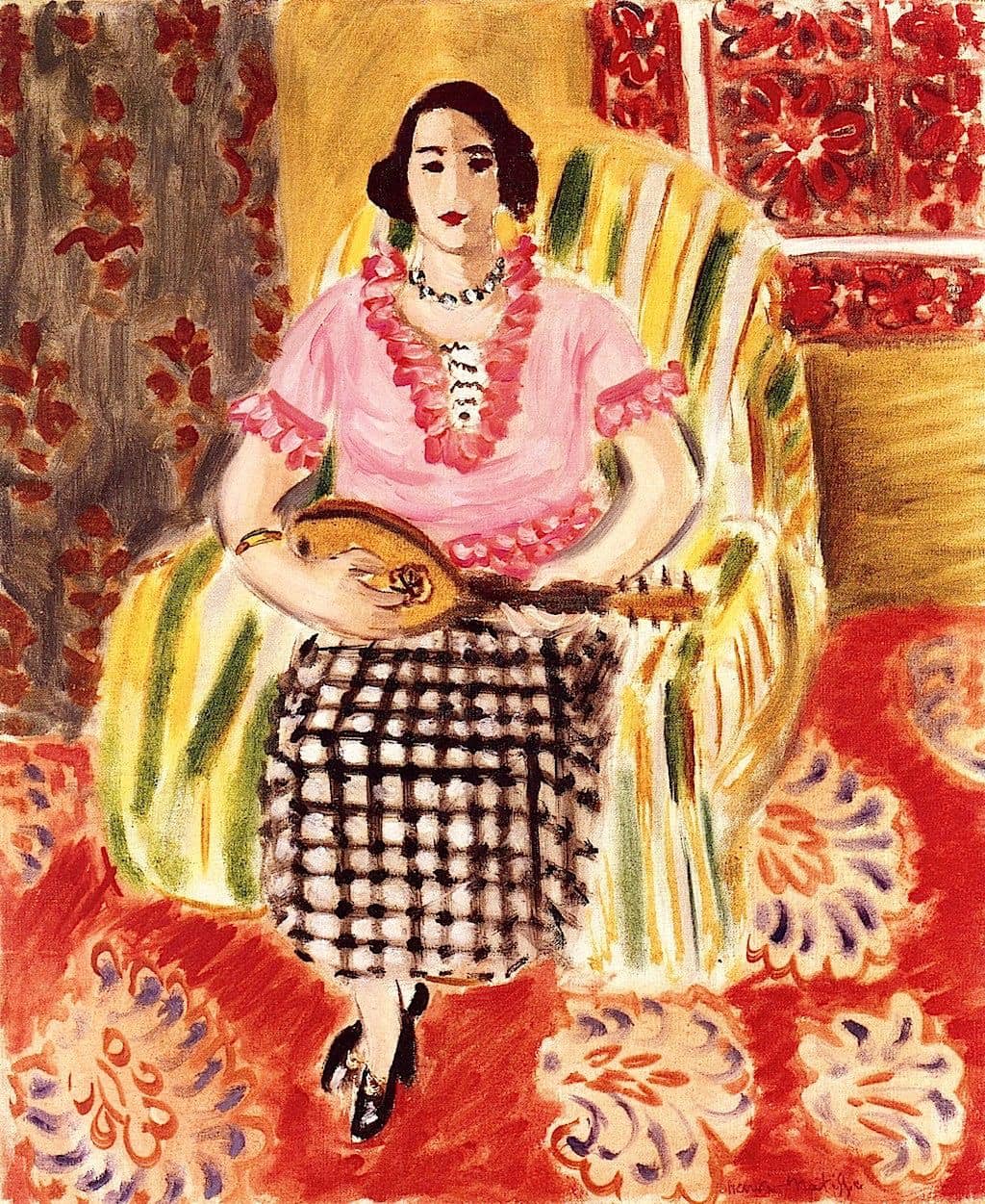 Woman in a Plaid Skirt, 1920 – Henri Matisse&nbsp;(1869-1954)
