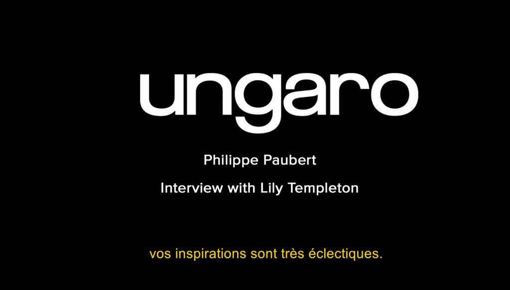 UNGARO – WINTER 2022 – Men & Women’s&nbsp;fashion.