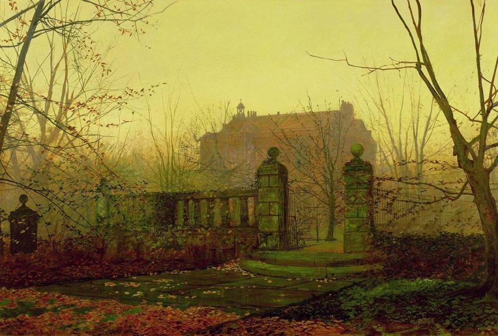 Autumn Morning, 1880 –  John Atkinson Grimshaw (1836-1893)