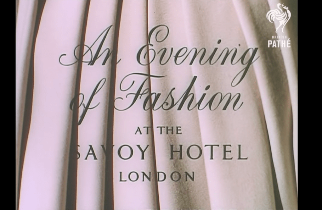 An Evening Fashion Show at the Savoy Hotel London (1951) | Vintage&nbsp;Fashions