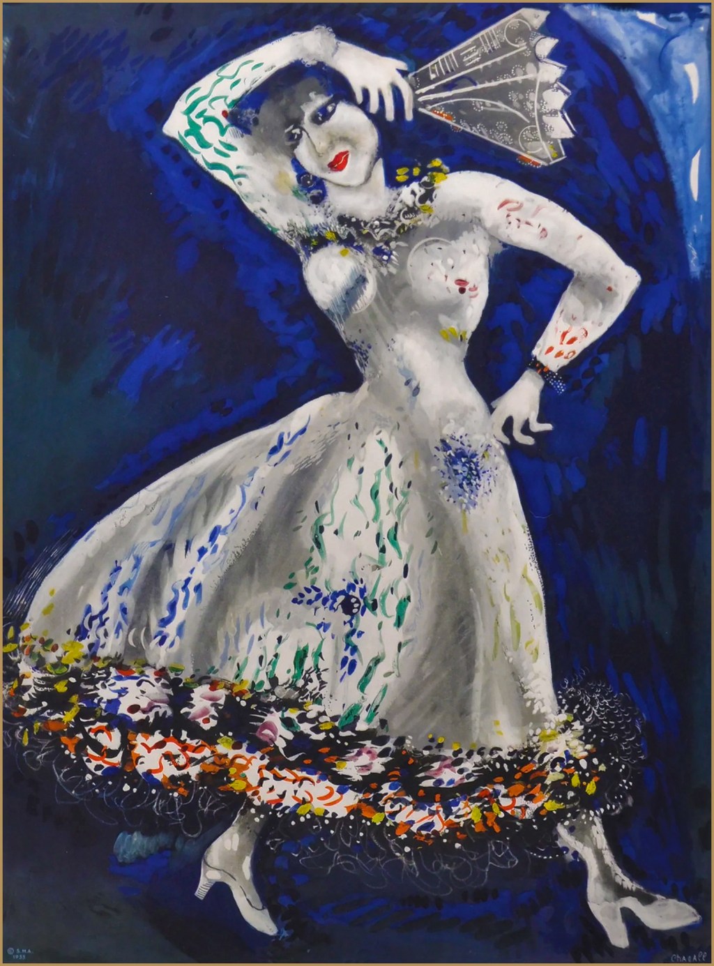 The Dancer. 1928 – Marc Chagall&nbsp;(1887-1985)