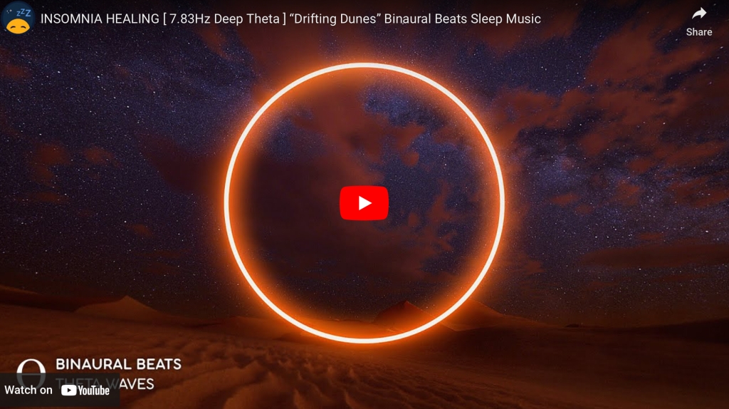 INSOMNIA HEALING [7.83Hz Deep Theta ] “Drifting Dunes” Binaural Beats Sleep