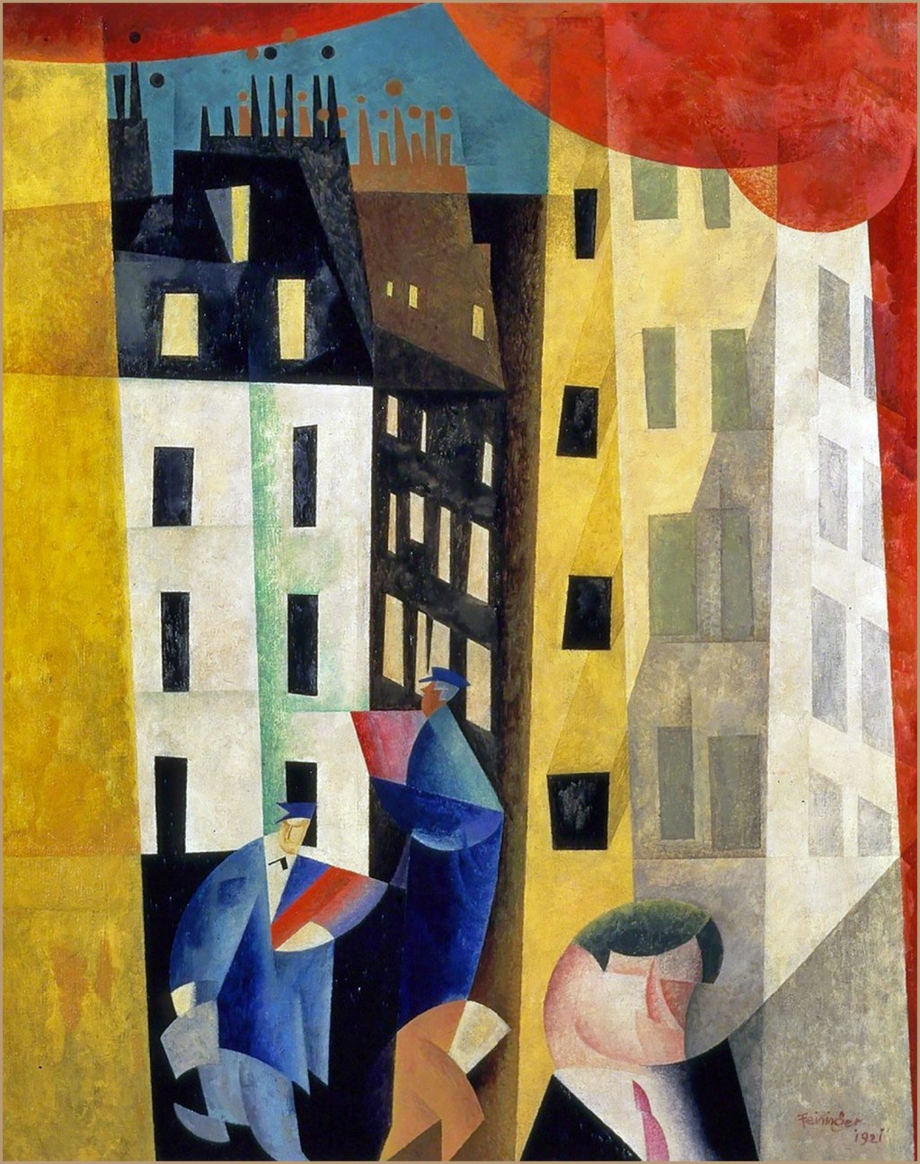 Architecture II or l’homme de potin, 1921 – Lyonel Feininger&nbsp;(1871-1956)