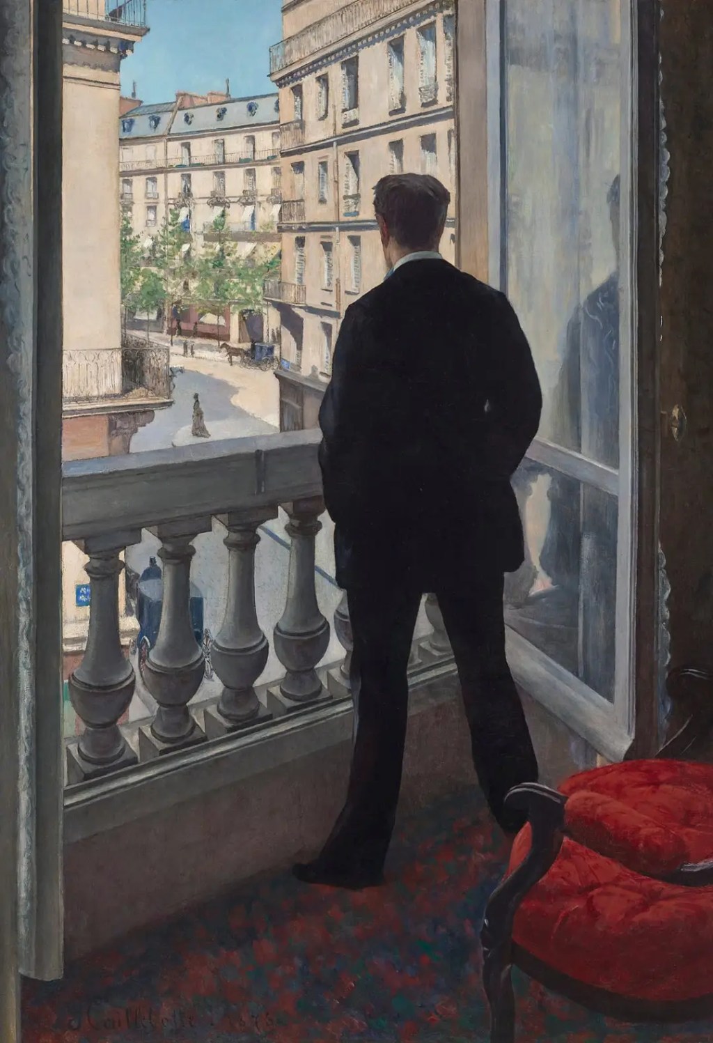 Junne Homme á sa Fenêtre –  Gustave Caillebotte&nbsp;(1848-1894)