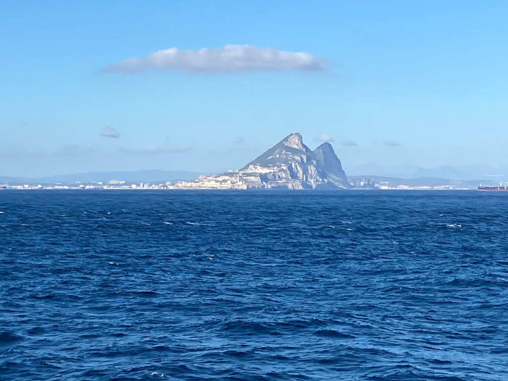 Ship Position at 3:00 pm –  Rock of Gibraltar – Queen&nbsp;Victoria