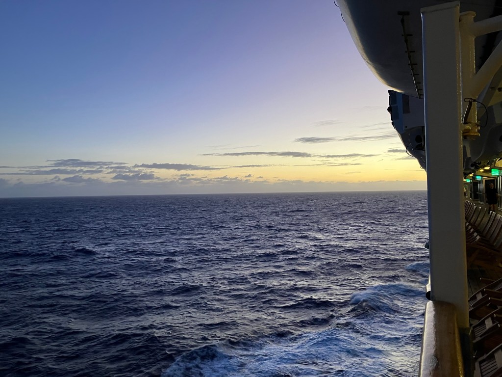Ship Position at 6:30 am – Sailing the Central Indian Basin –&nbsp;QM2