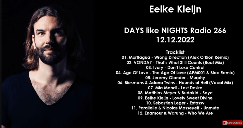 Eelke Kleijn (Netherlands) @ DAYS like NIGHTS Radio 266&nbsp;12.12.2022