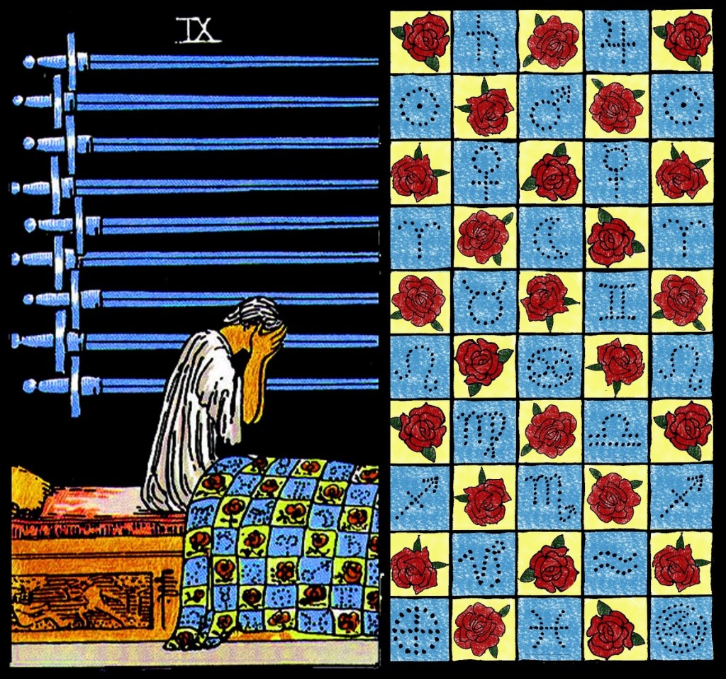 Nine of Swords – calamitous, cataclysmic, disastrous, fatal, ruinous,&nbsp;tragic.