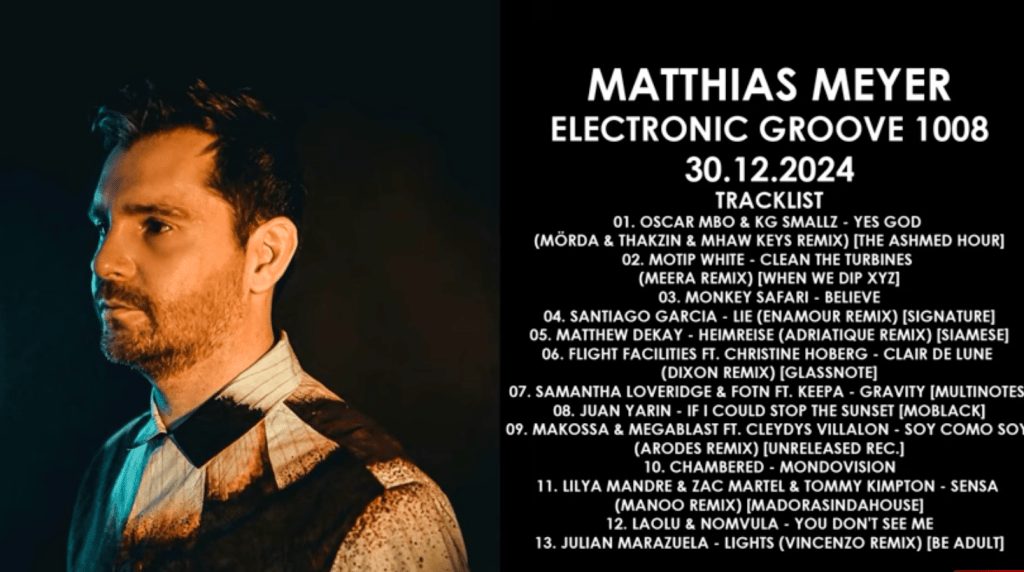 MATTHIAS MEYER (Germany) @ Electronic Groove 1008 (NYE Special)&nbsp;30.12.2024