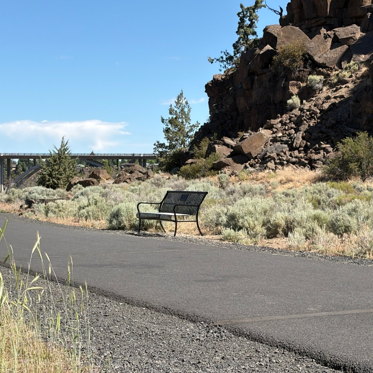 “Bench, basalt, and&nbsp;bridge.”